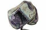 Unique Amethyst Geode On Metal Stand - Uruguay #171893-2